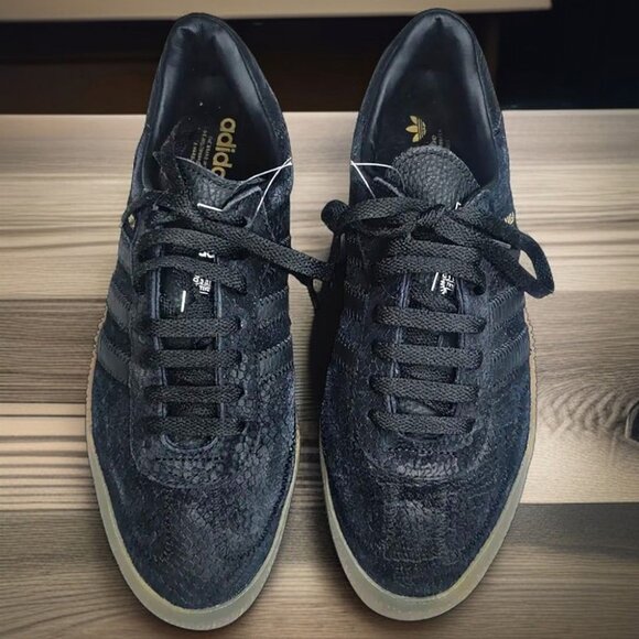 Adidas Samba OG Black Snakeskin Texture Platform Gum Sole Sneakers Women’s - Picture 1 of 4